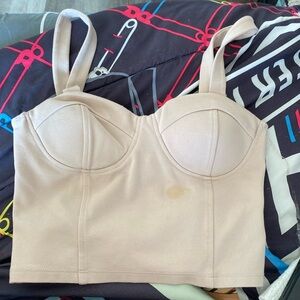 Shinestar cropped corset top